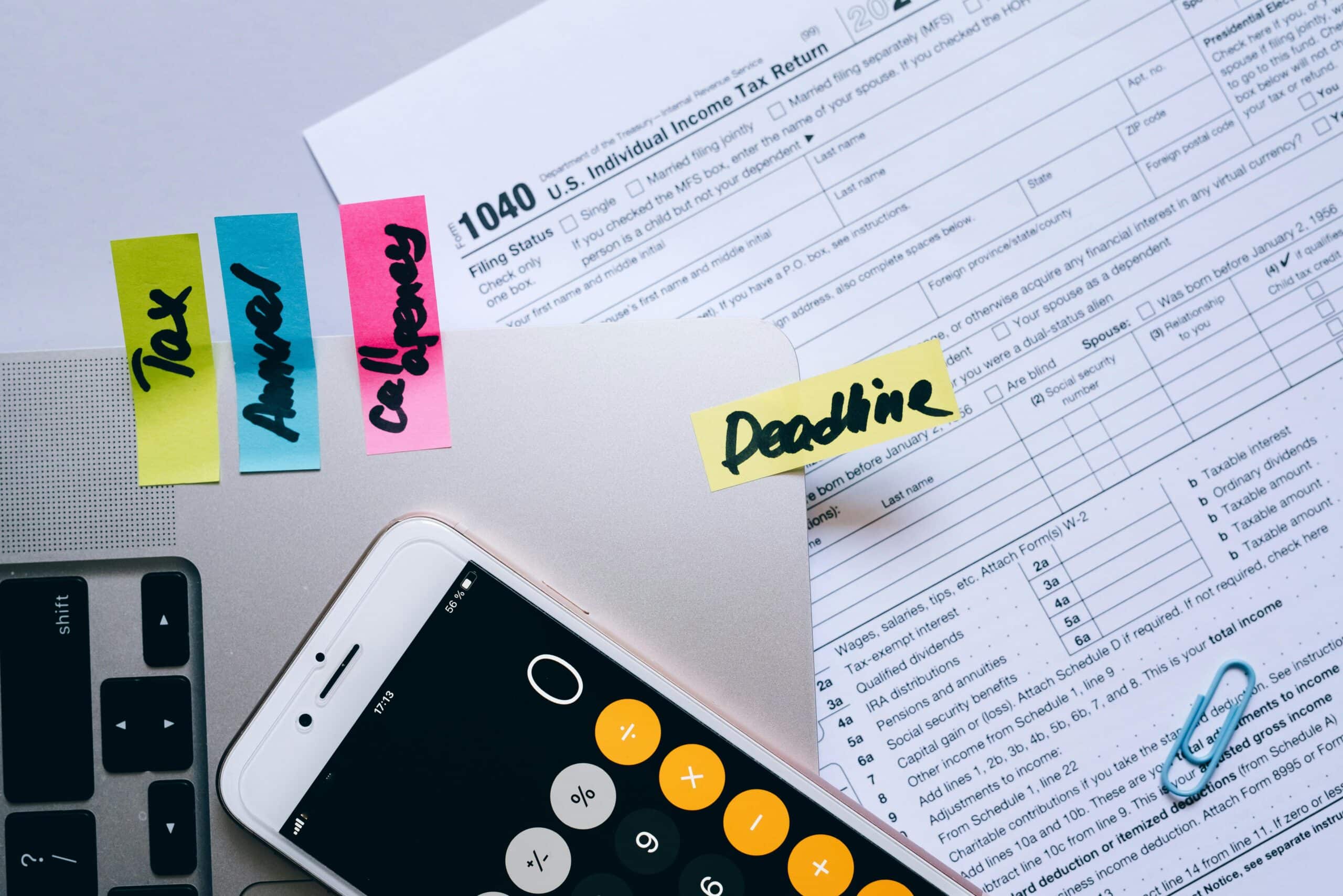 IRS tax season papers